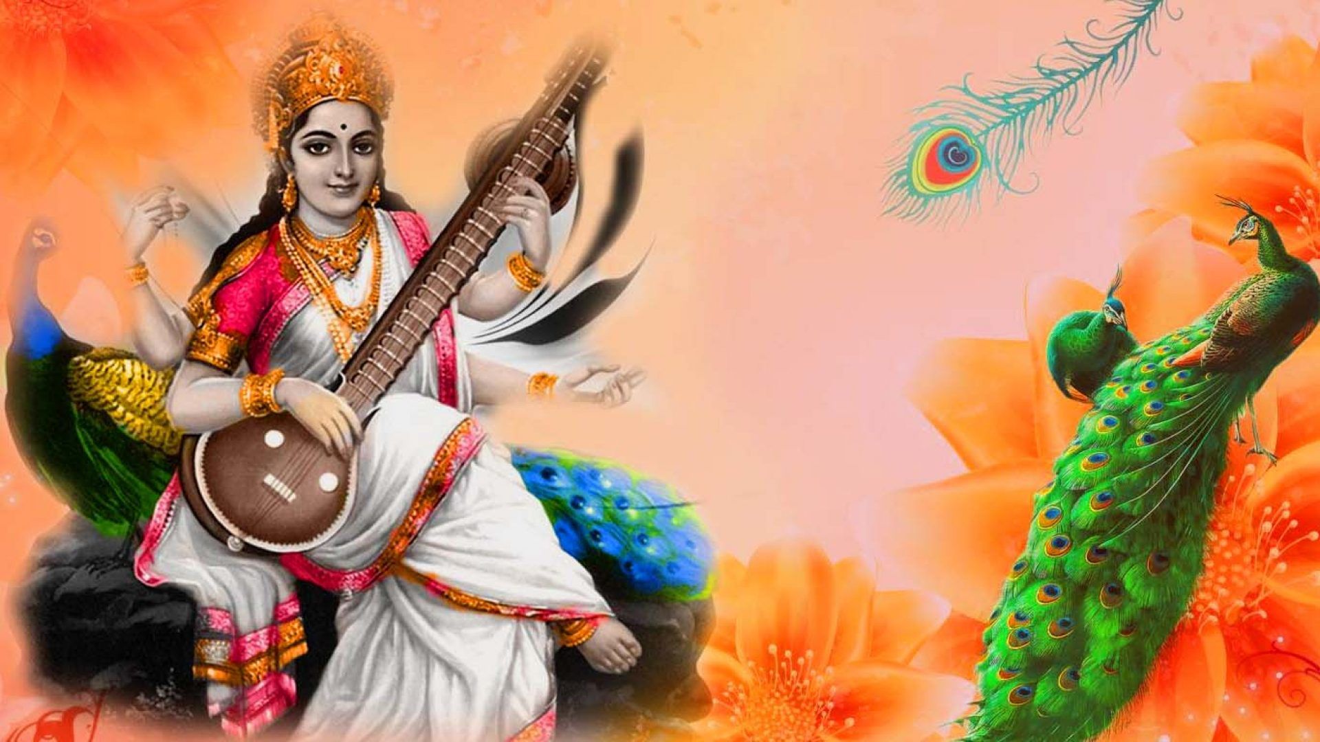 Goddess Saraswati Wallpapers Wallpaper Cave