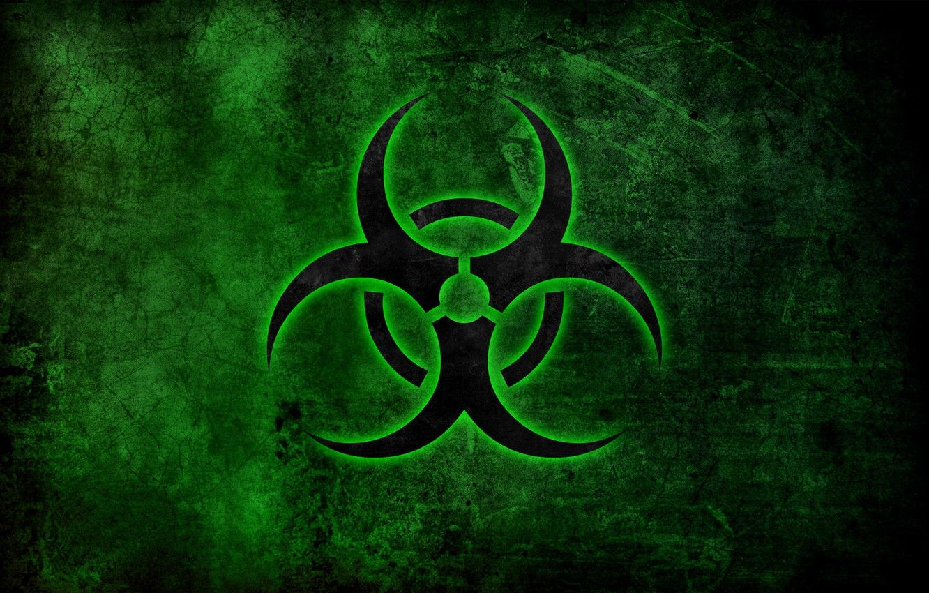 Wallpaper danger, sign, green, emblem .goodfon.com