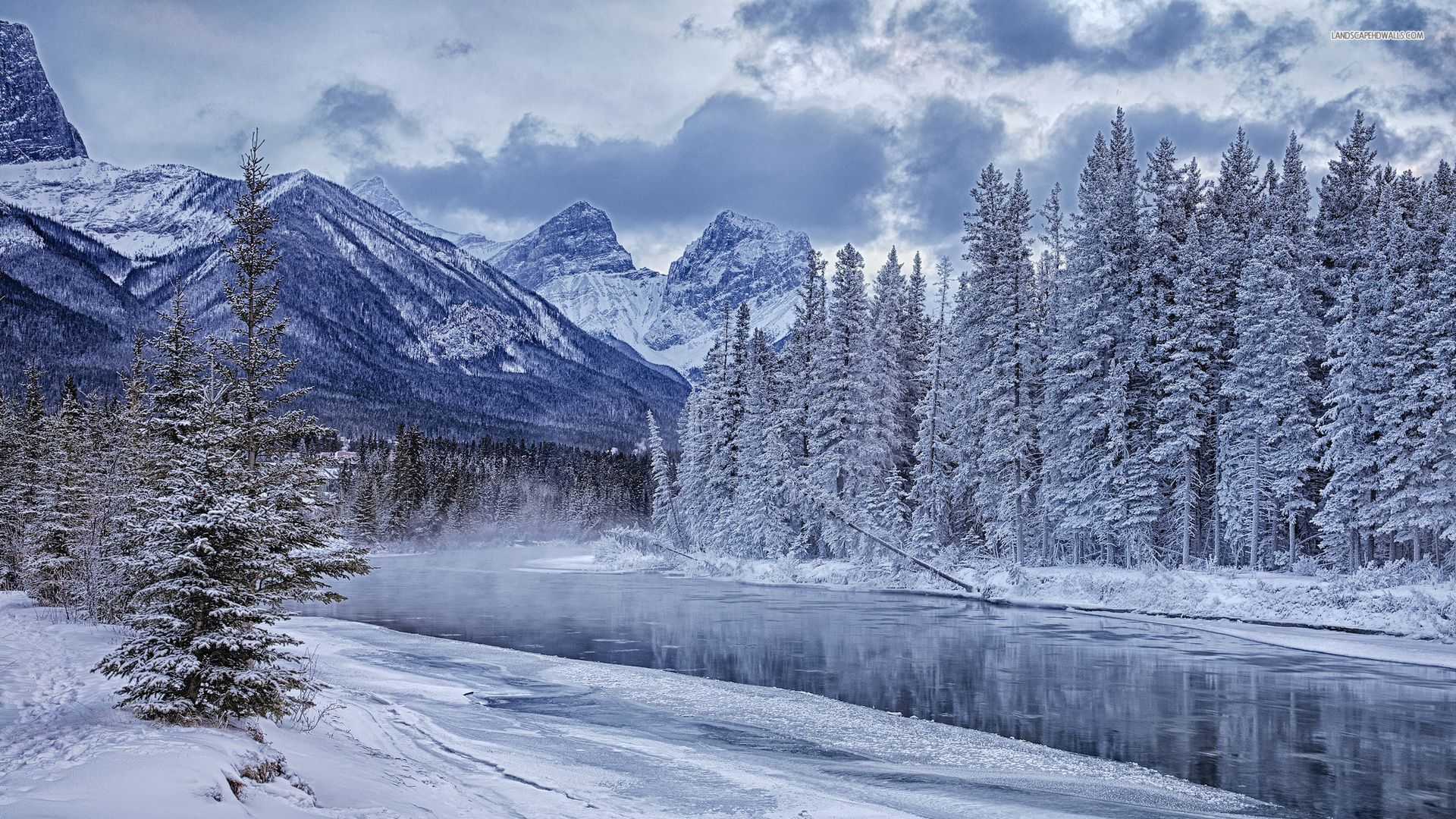 Winter Landscape Background