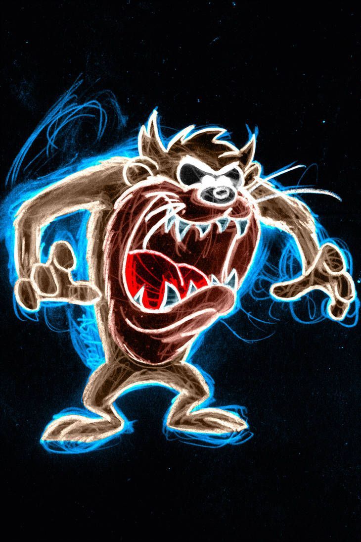 taz neon by AlanSchell. Looney tunes .com