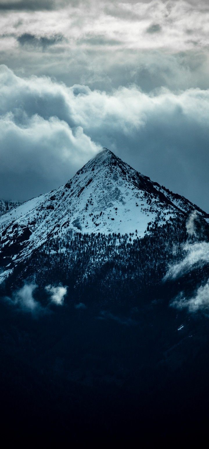 Mountain Peak Clouds Wallpaper