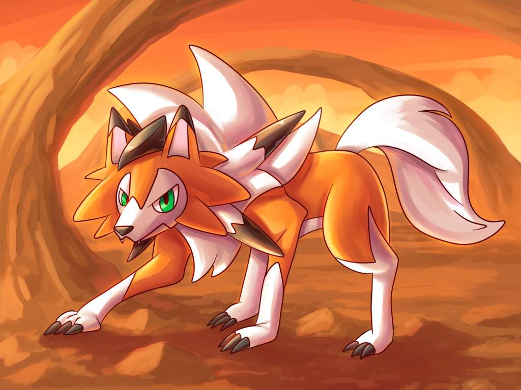 Lycanroc Dusk Form Wallpaper