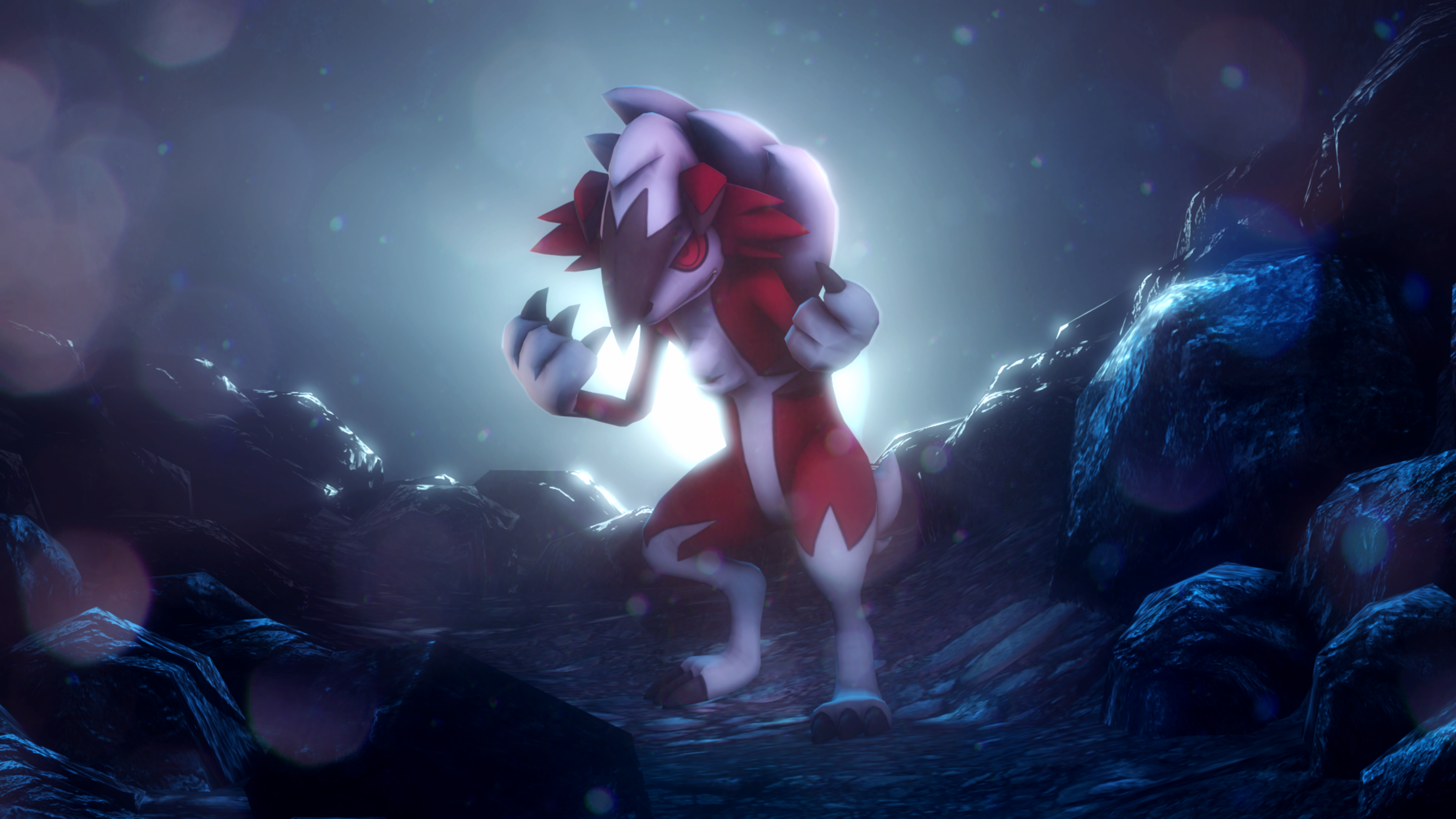 Lycanroc Midnight Form Wallpaper .cutewallpaper.org