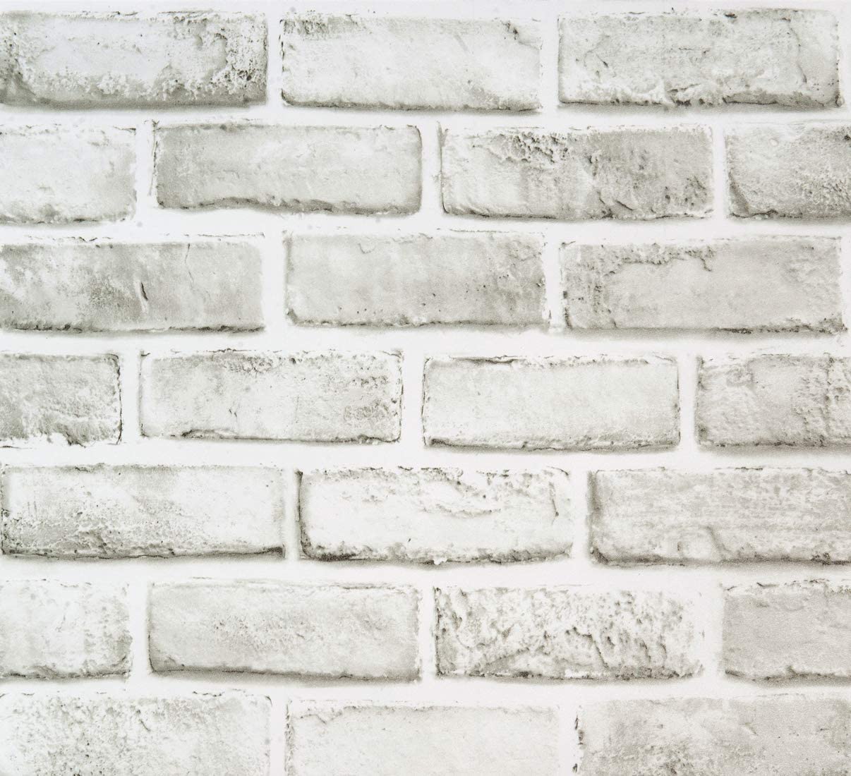 White Brick Peel and Stick Wallpaper .amazon.com