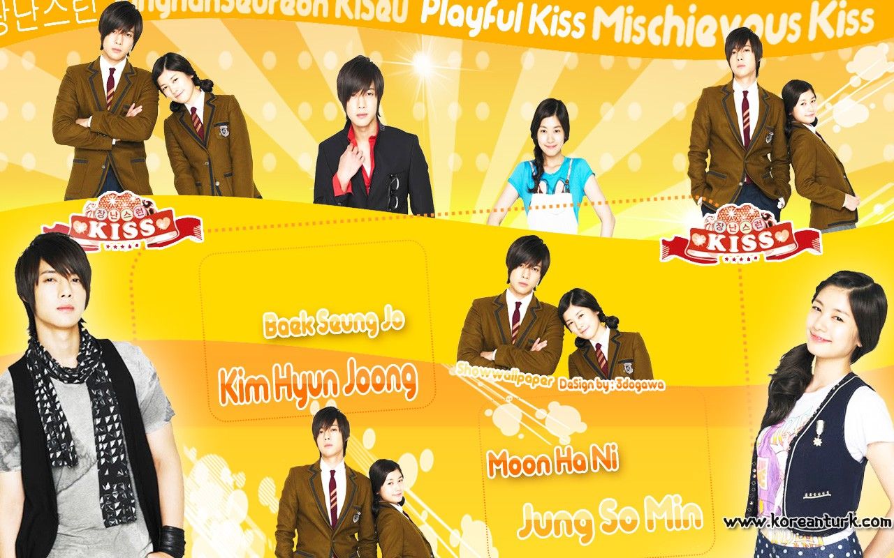 Playful Kiss Wallpaper 27603960 .fanpop.com