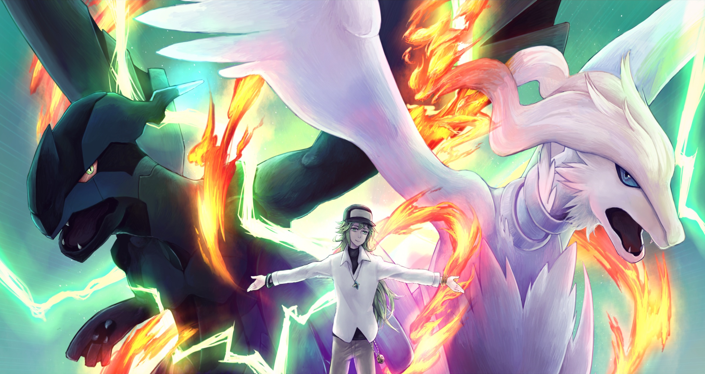 Pokemon Wallpaper Zekrom And Reshiram .wallpapertip.com