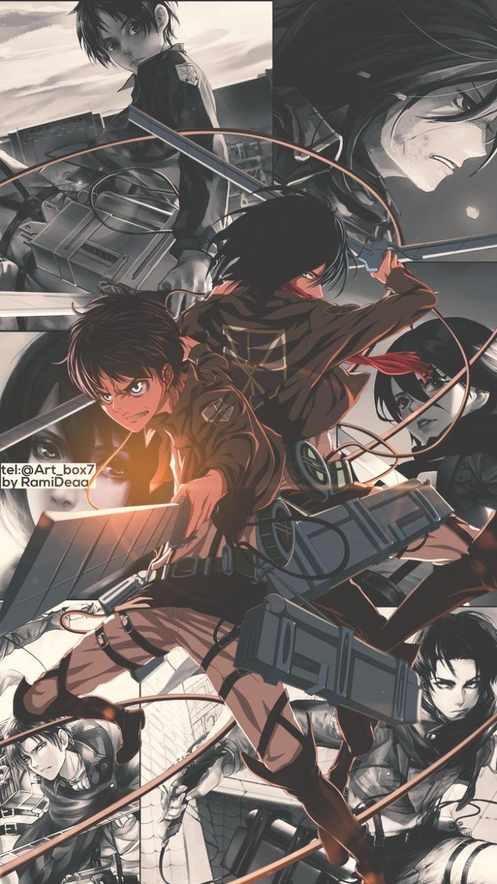 eren & mikasa attack on titan. Anime wallpaper, Anime wallpaper iphone, Attack on titan art