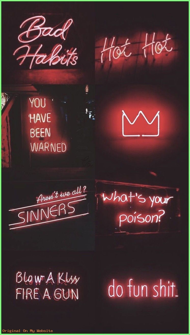 Red Aesthetic Neon Wallpaper .wallpaperaccess.com