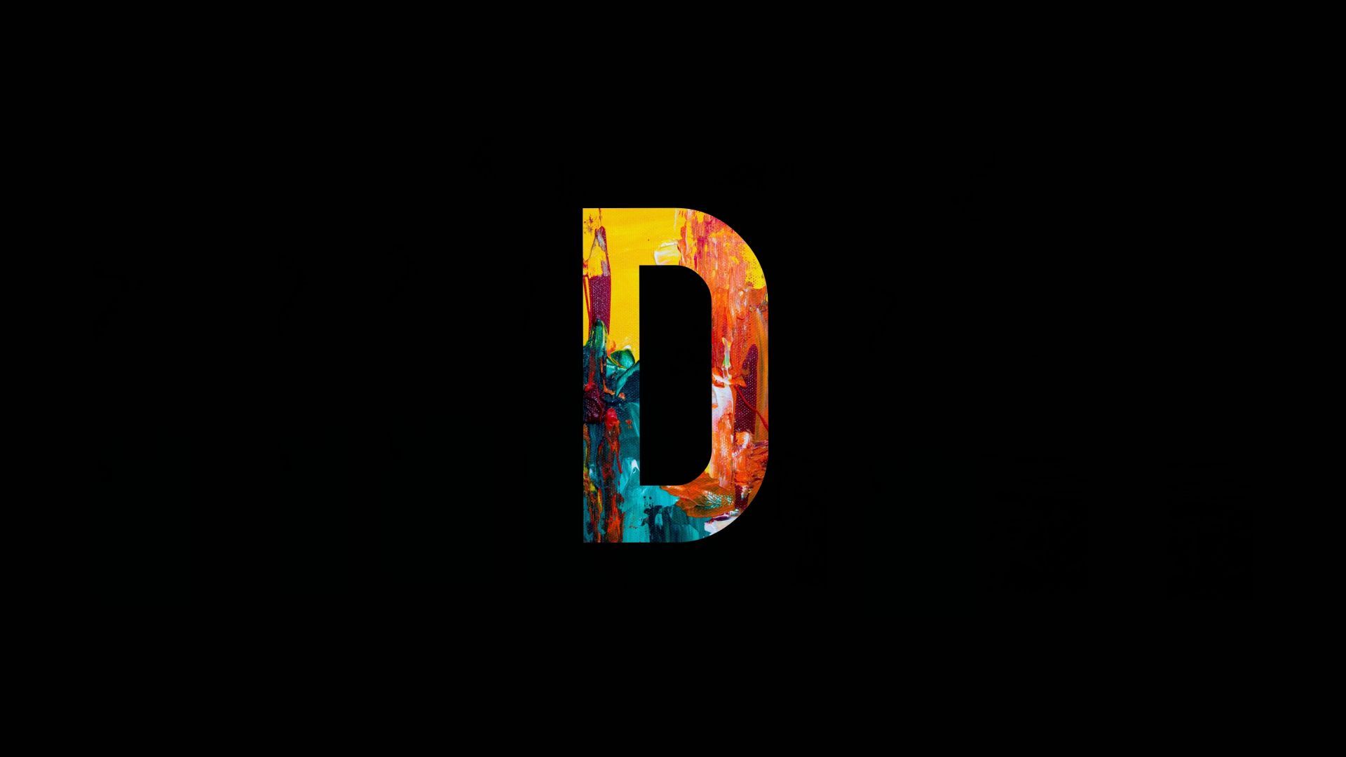 d alphabet, colorful, amoled, art .wallpapermug.com