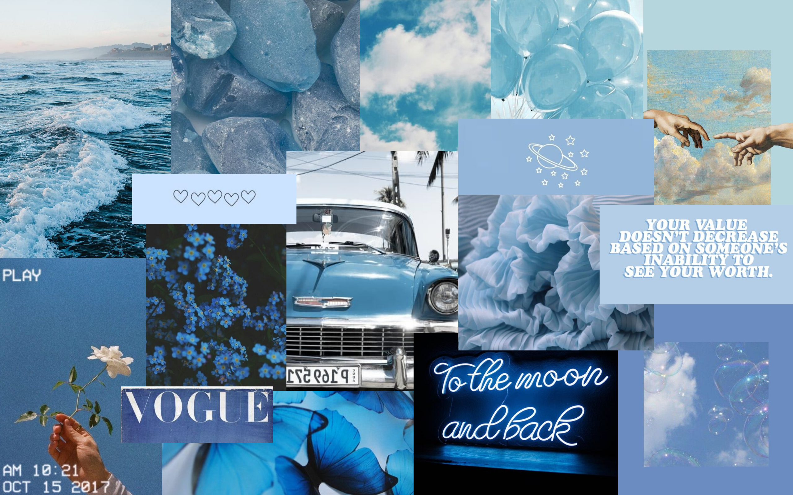 Blue Aesthetic Collage Wallpaper Laptop out this fantastic collection of blue aesthetic collage wallpaper, with 26 blue aesthetic collage background image for your desktop a collection of the