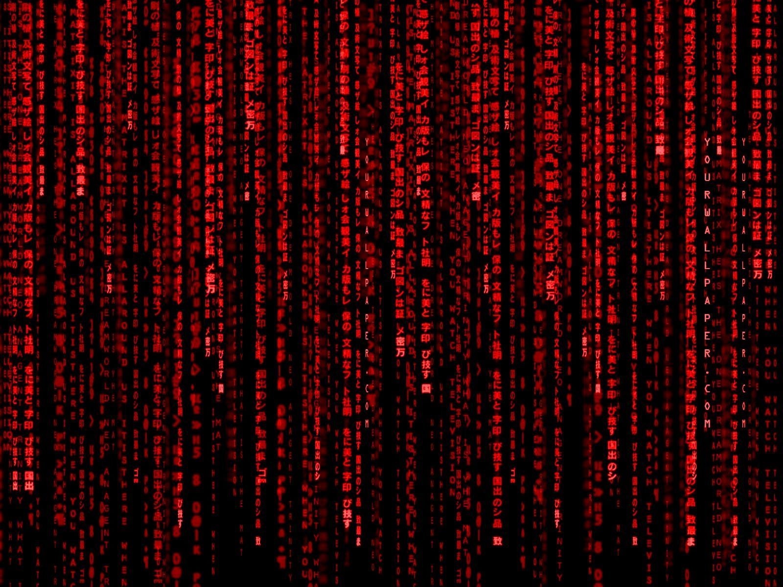 Red Matrix Wallpaper Free Red .wallpaperaccess.com