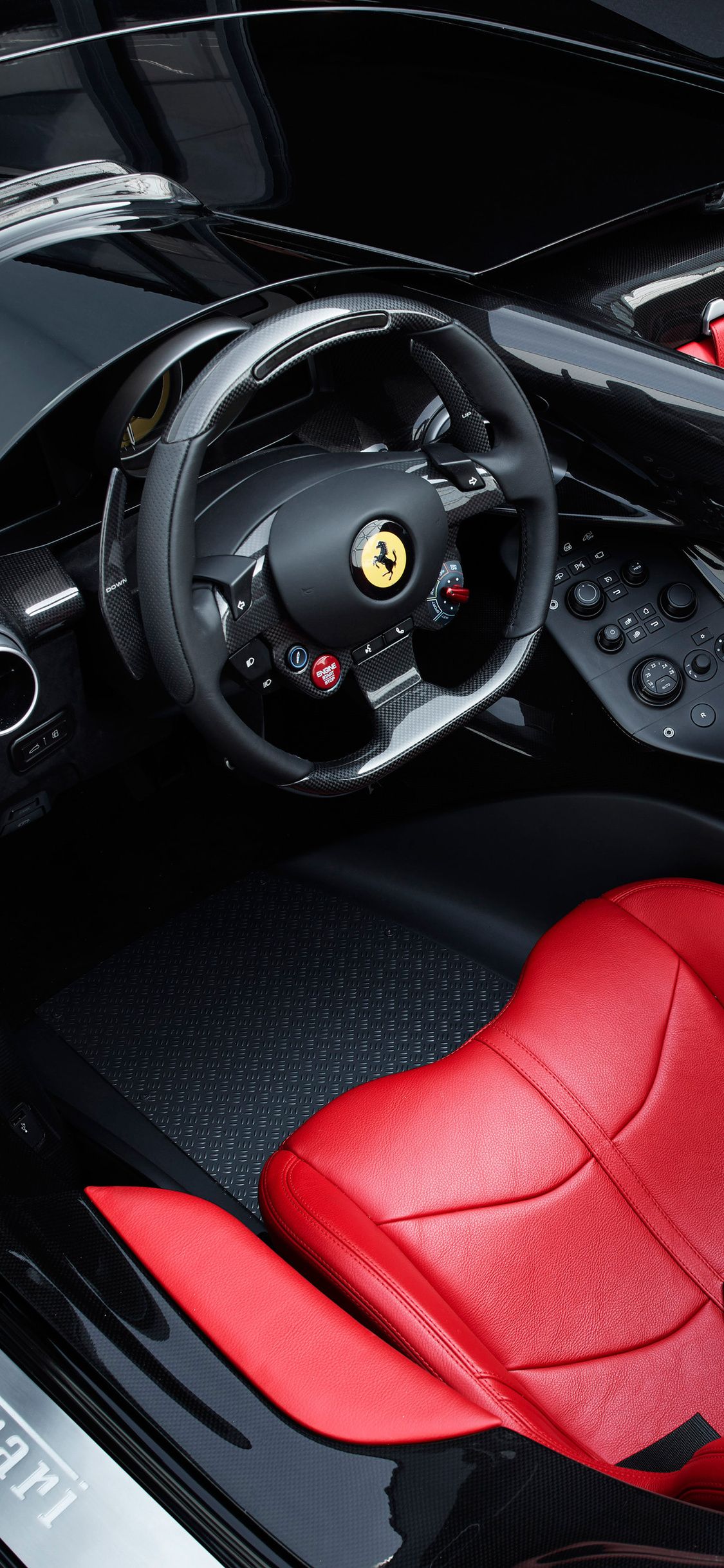 Ferrari Monza SP2 2018 Interior iPhone XS, iPhone iPhone X HD 4k Wallpaper, Image, Background, Photo and Picture