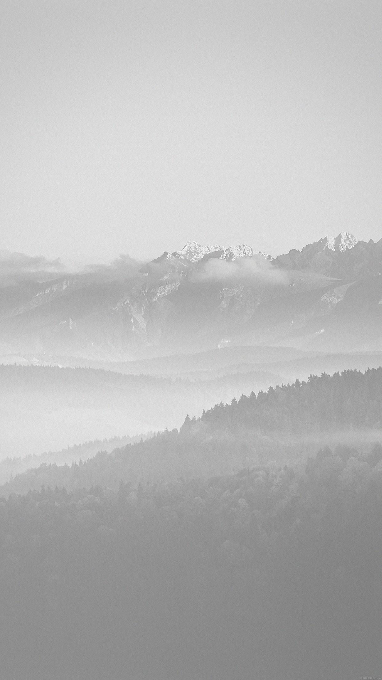 Mountain Peace White Sky Nature Android .androidhdwallpaper.com