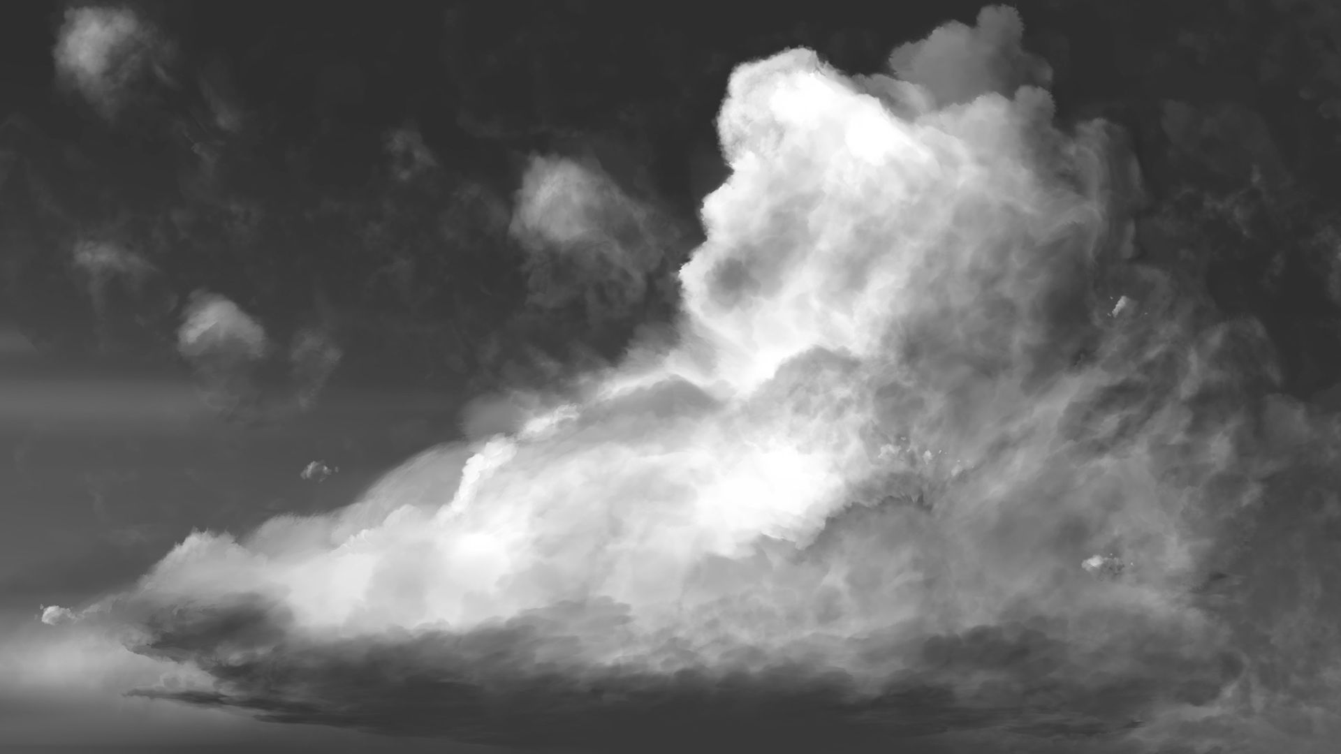 Clouds sky black white wallpaper .wallpaperup.com