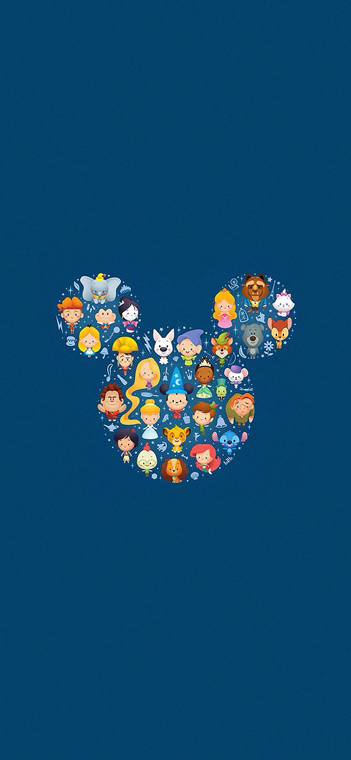 Disney art character cute iPhone X .ilikewallpaper.net