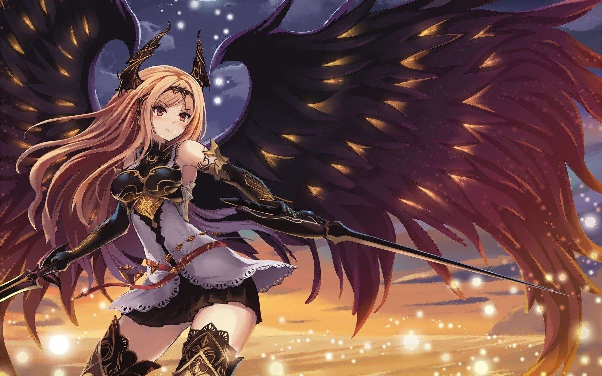 Female Dark Angel Anime Wallpaper
