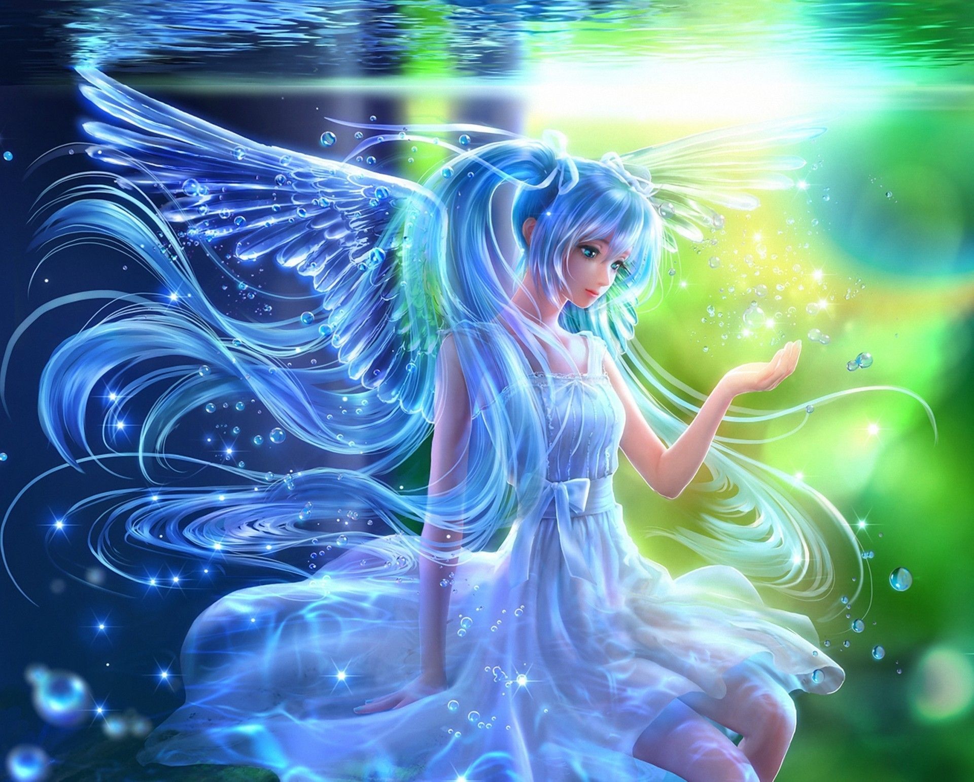 Beautiful Anime Angel Girl Wallpaper .goddessofarts.blogspot.com