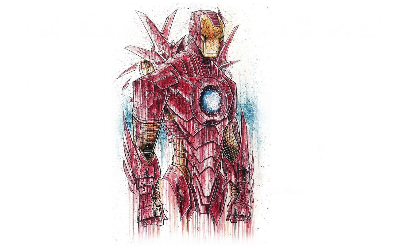 IRON MAN SKETCH COVER PAINTING PROCESS 04