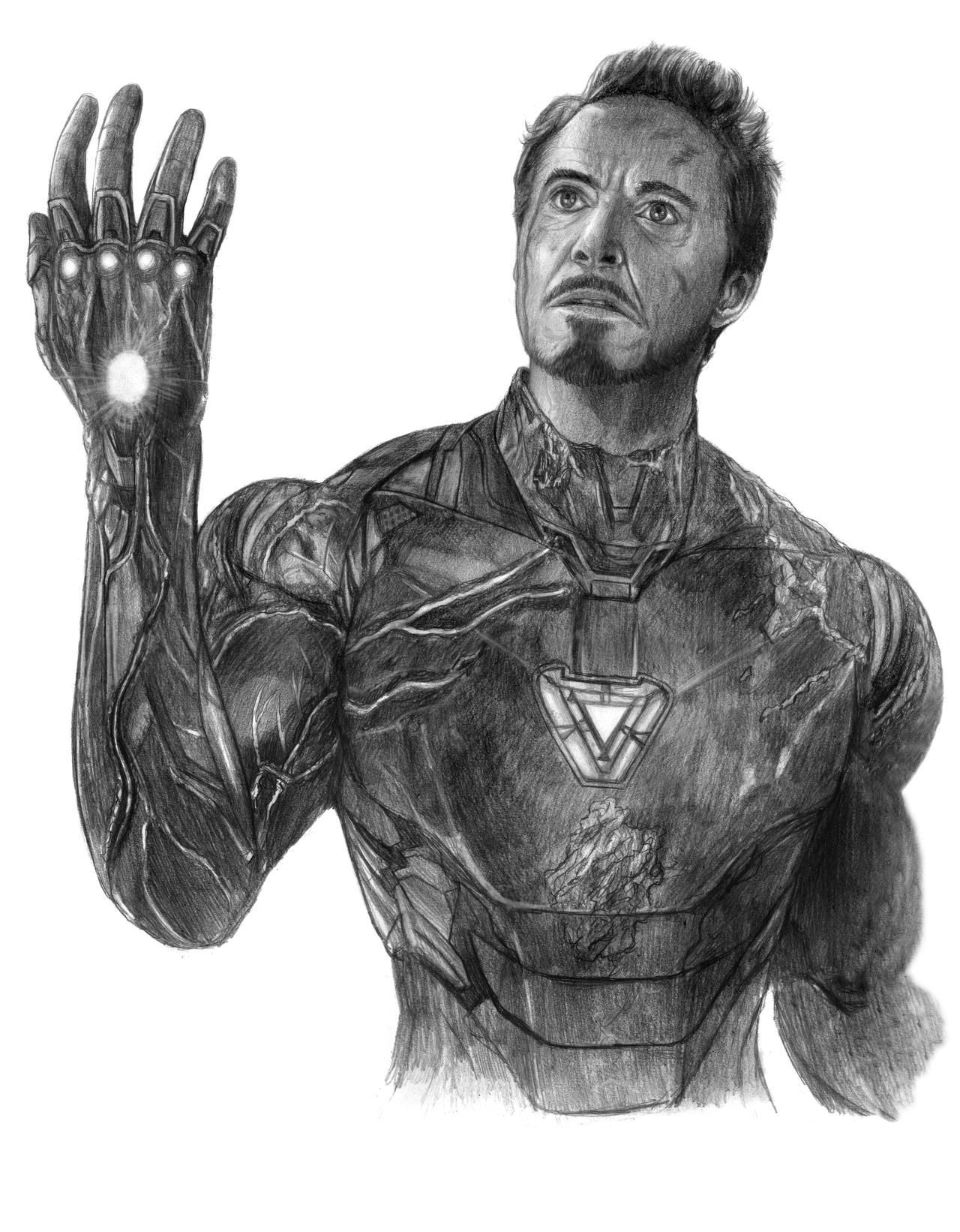 how to draw Iron man step by step | Tony stark - YouTube