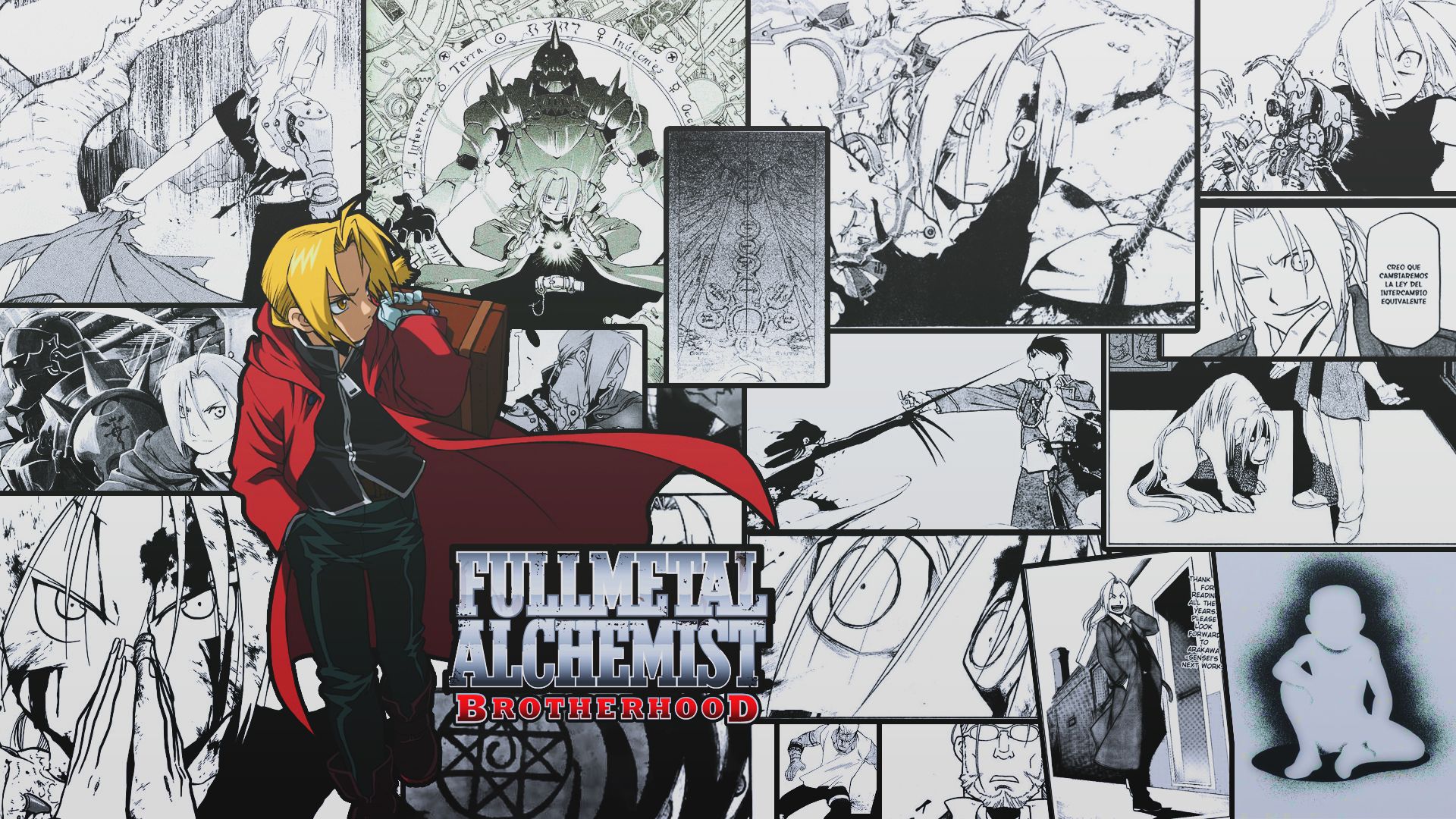 Full Metal Alchemist Elric Edward Manga .wallha.com