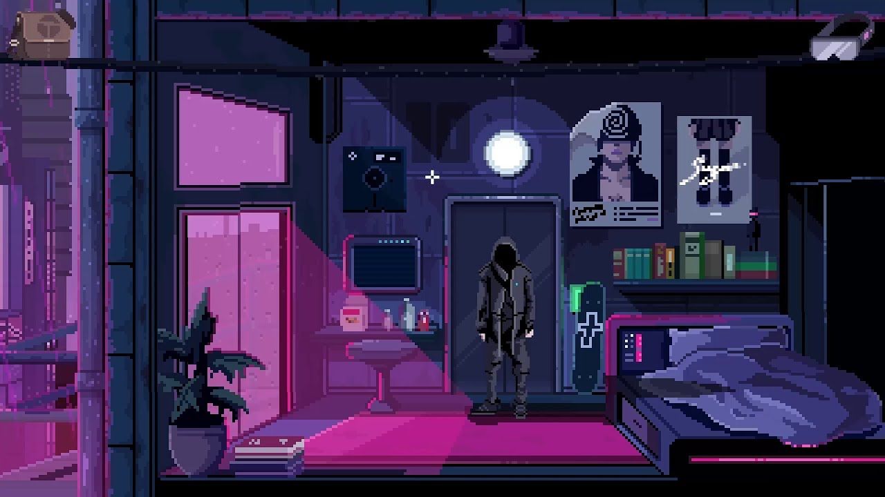 Aesthetic desktop wallpaper, Pixel art.com