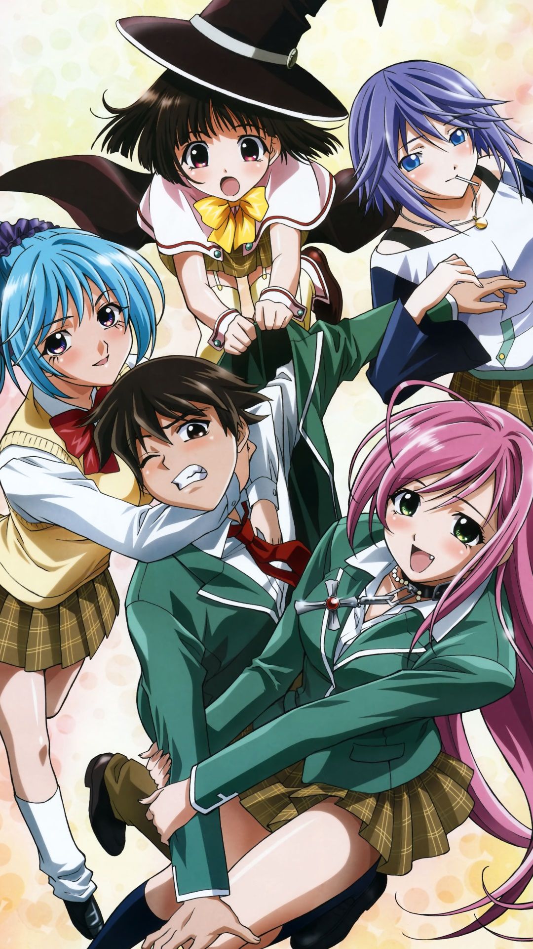 Wallpaper Rosario to Vampire Anime