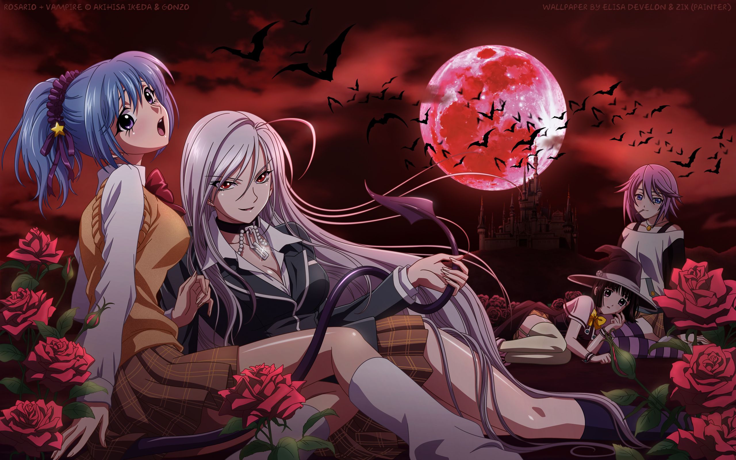 Rosario Vampire Wallpaper on .wallpaperafari.com