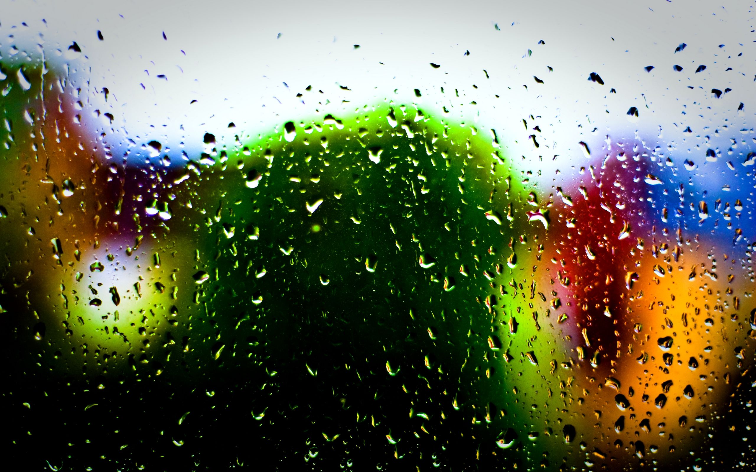 Pretty Raindrops Wallpaper -themes.com