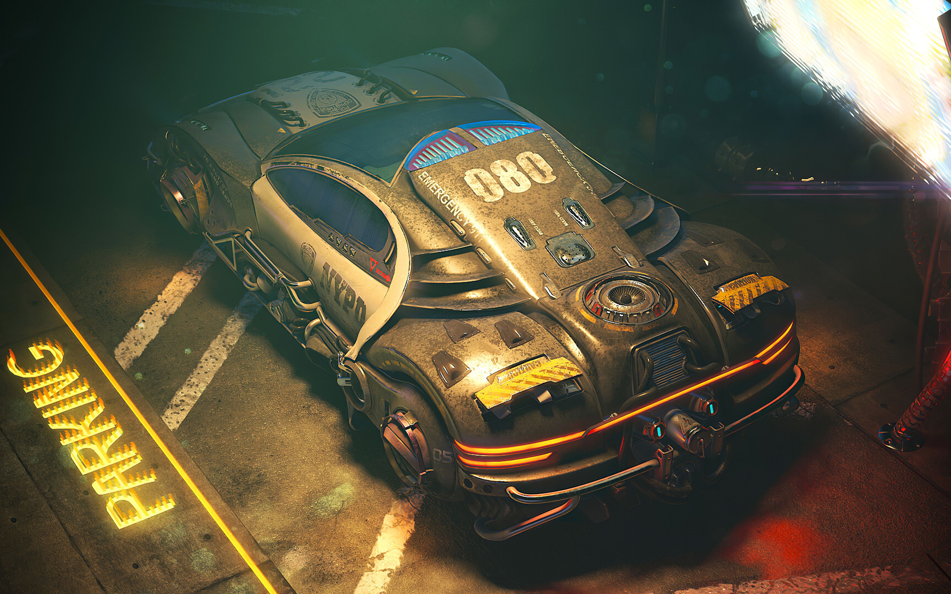 Cyber Nypd Car 4k 4k HD 4k .hdqwalls.com