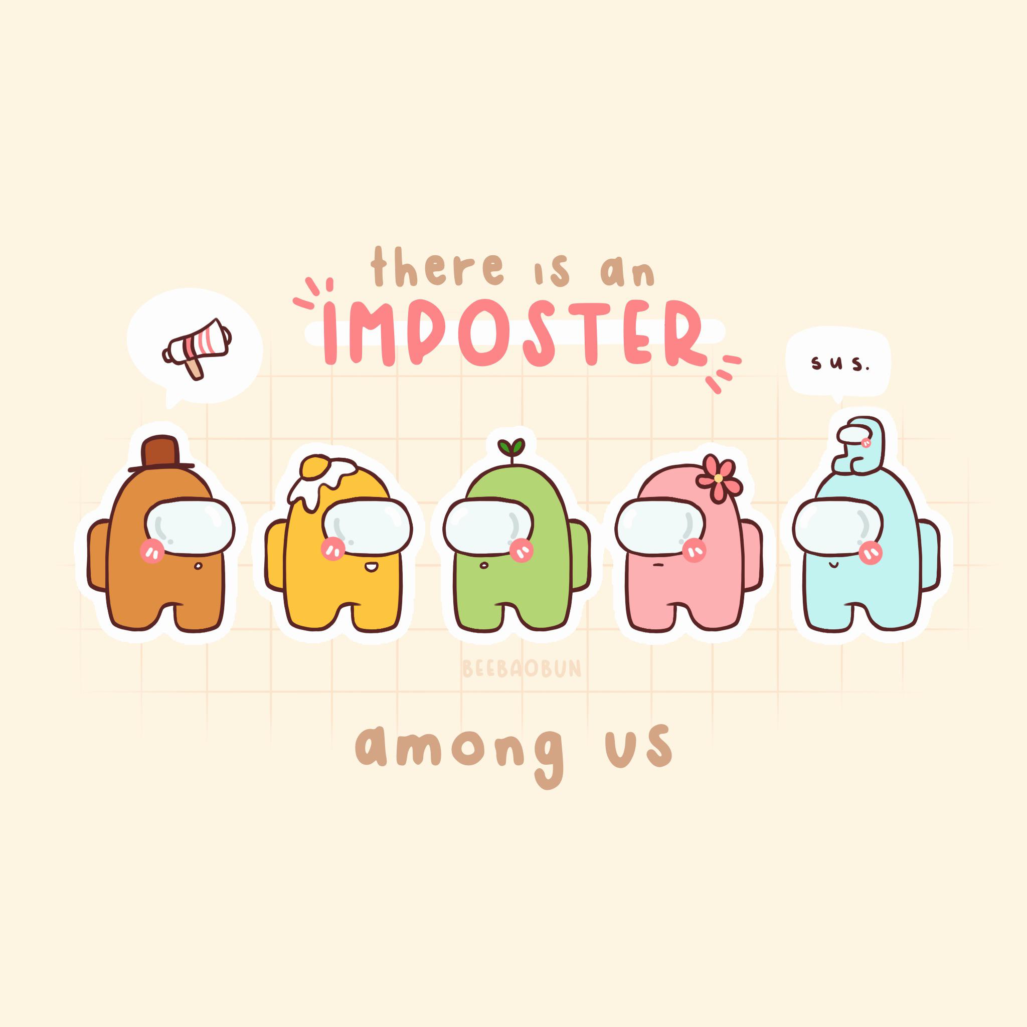 Among Us Kawaii Wallpapers - Wallpaper Cave