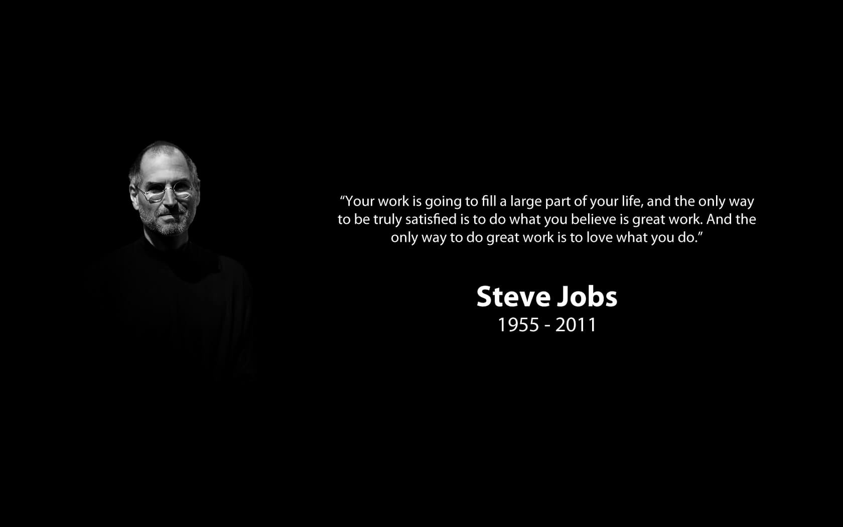 Steve Jobs: Free Wallpaper With Quotes .brightoak.com