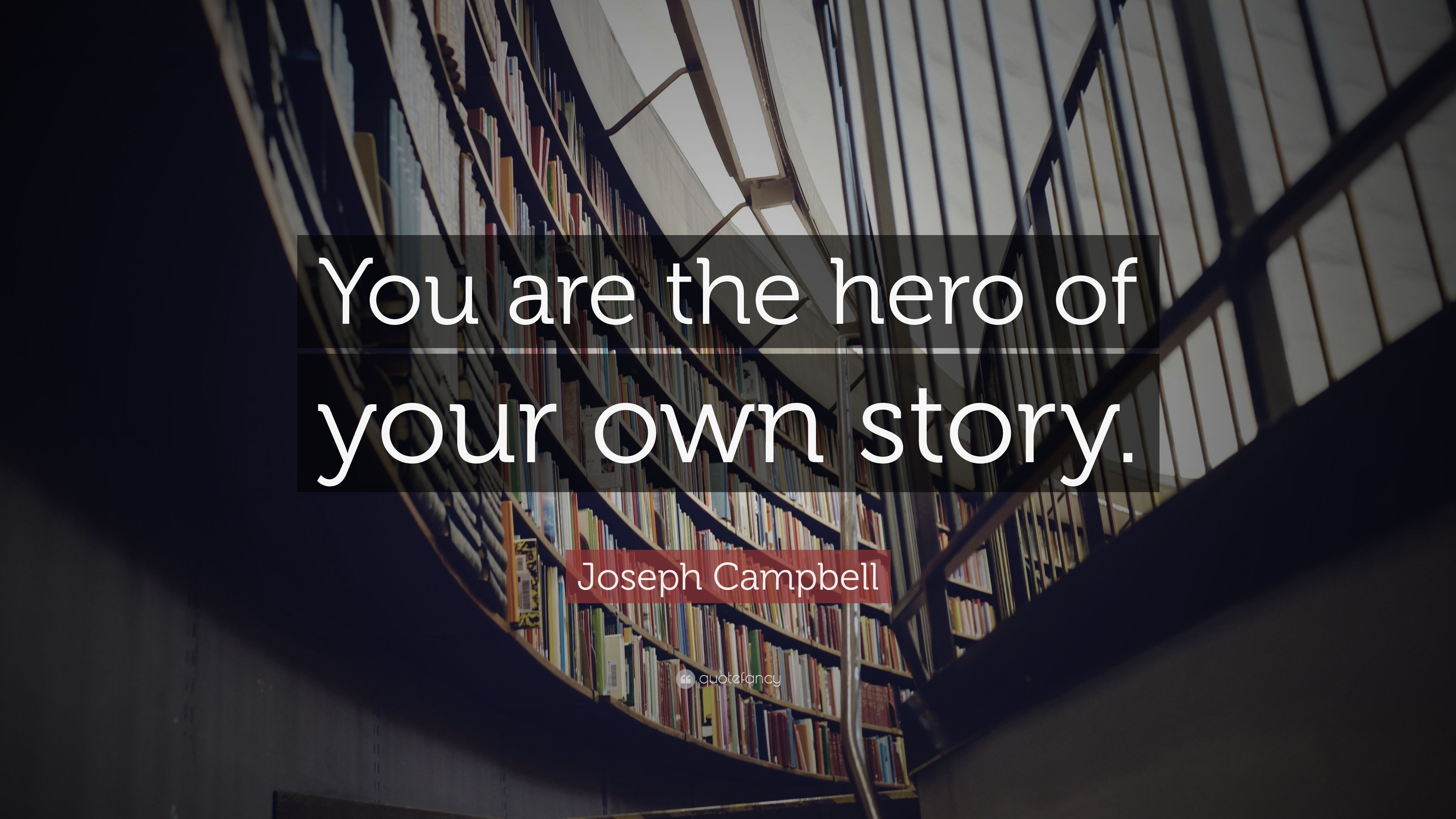 You are the hero of your own story .quotefancy.com