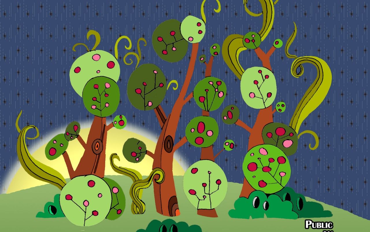 Cartoon Forest Wallpapers - Wallpaper Cave