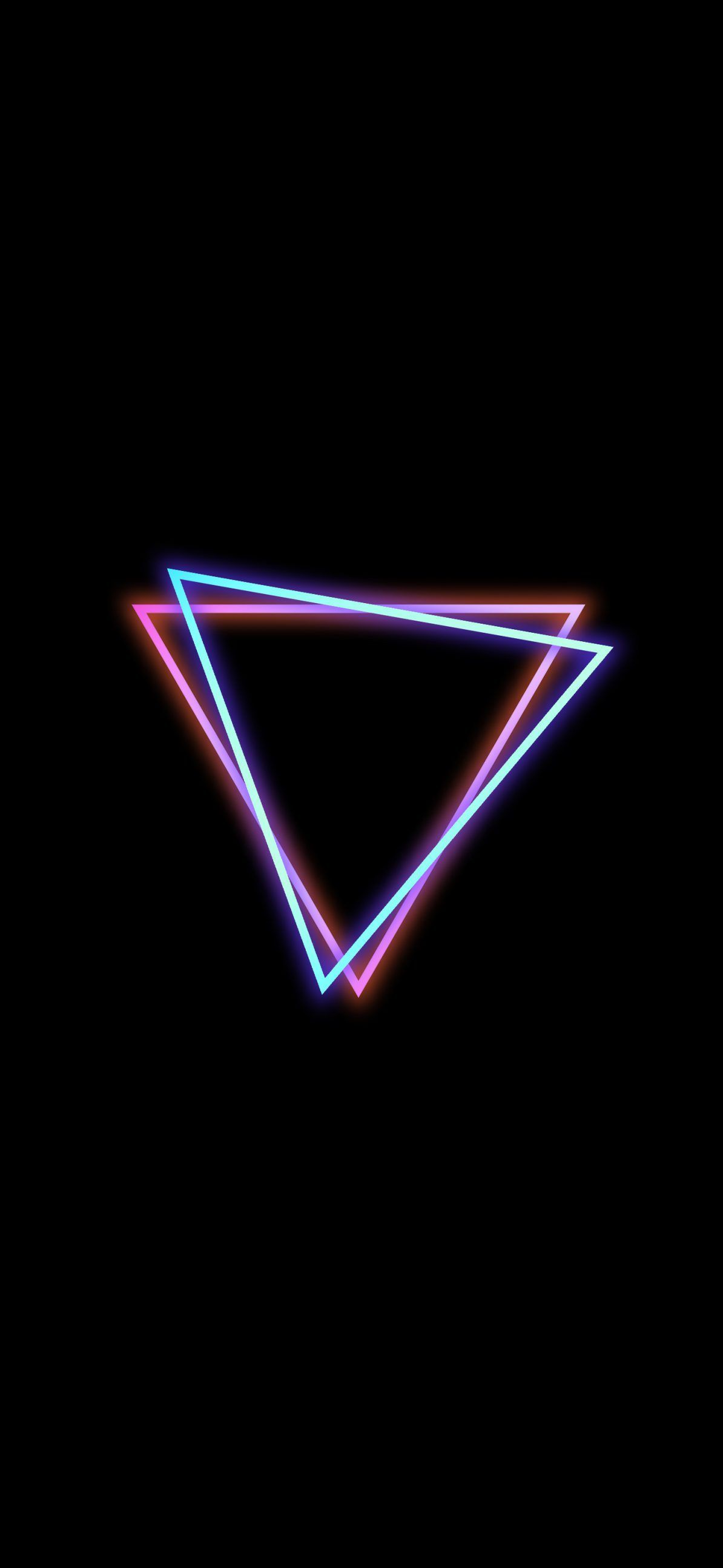 Dual Triangles Amoled Wallpaper.in. Neon wallpaper, Smartphone wallpaper, Wallpaper