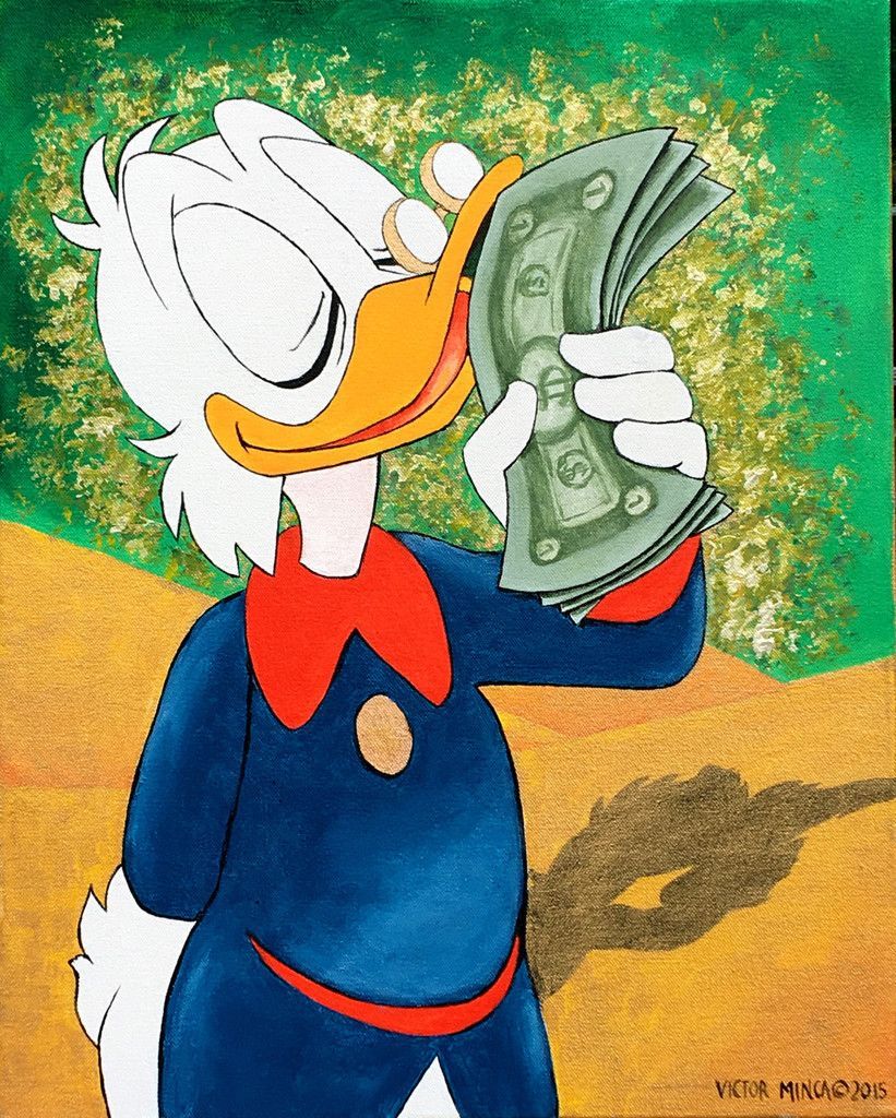 Scrooge Mcduck Kissing Money