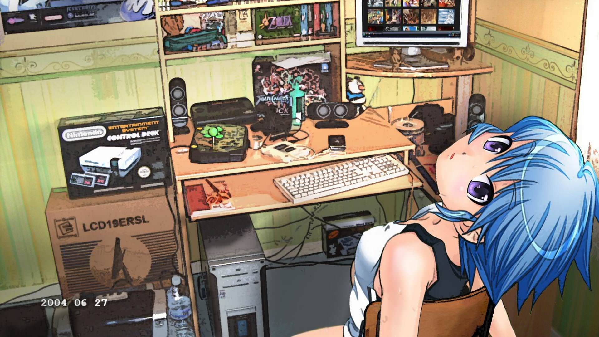 Gamer Anime Girl Wallpaper Phonewalpaperlist.com