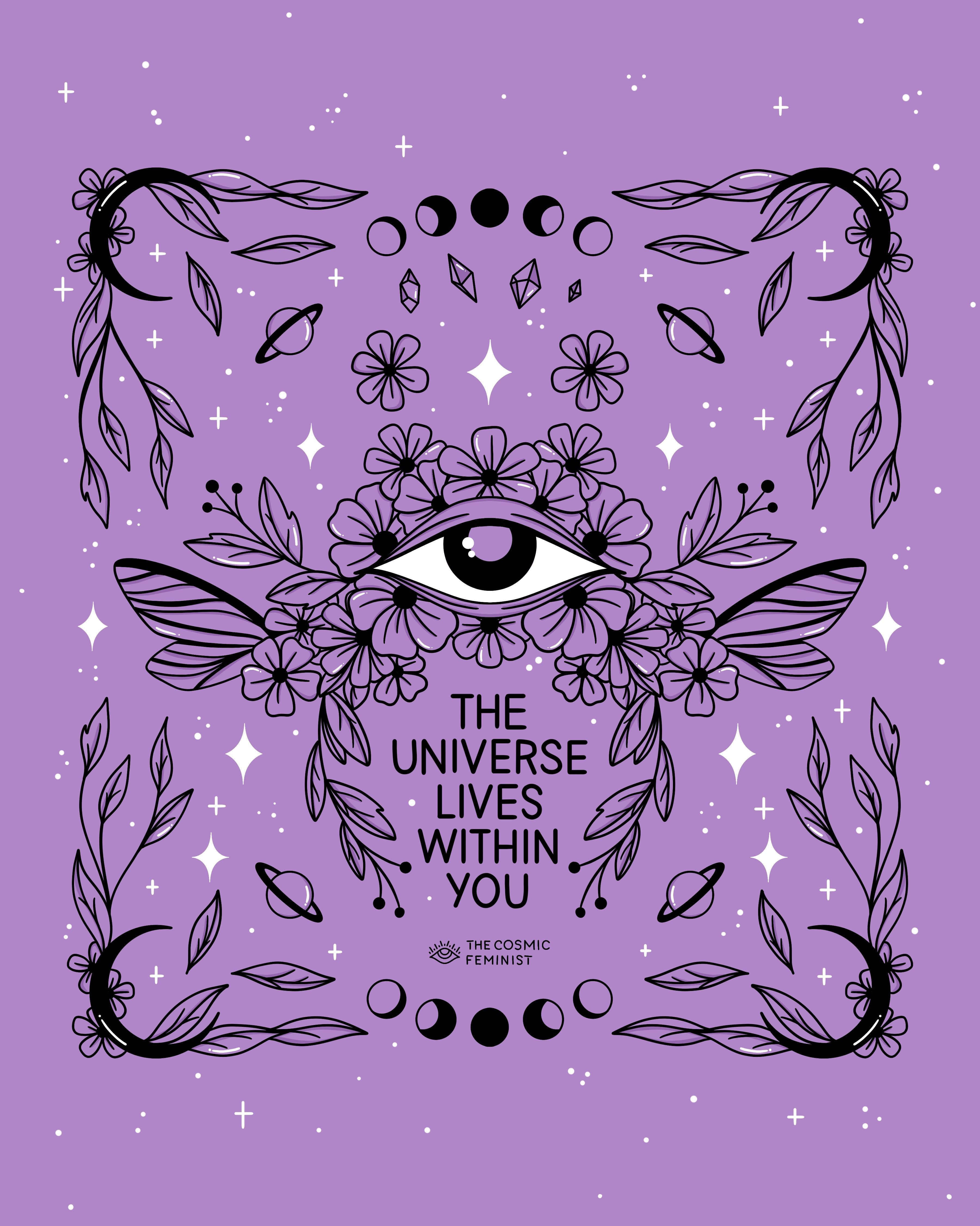 The Cosmic Feminist. Witchy wallpaper .ca