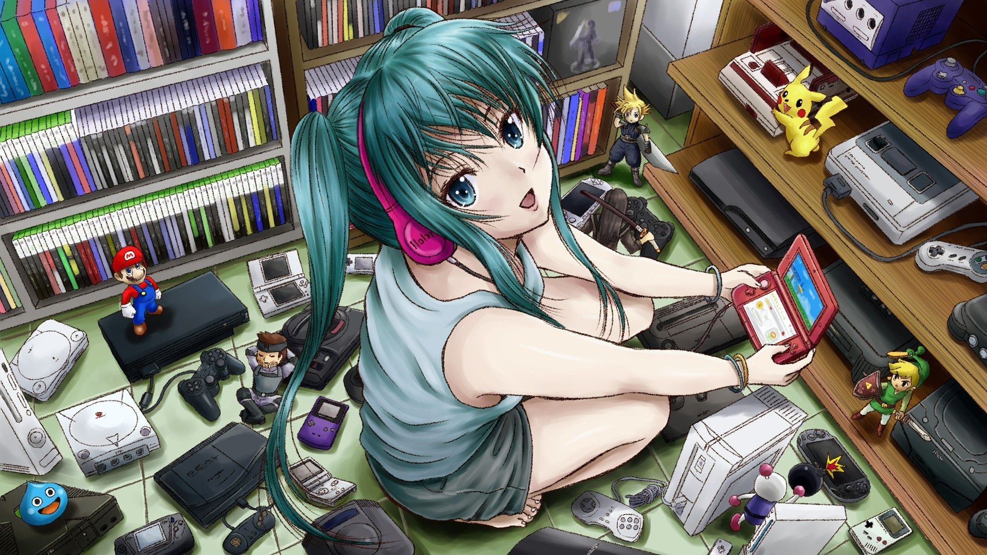 Anime Gamer Girl Computer .line.17qq.com