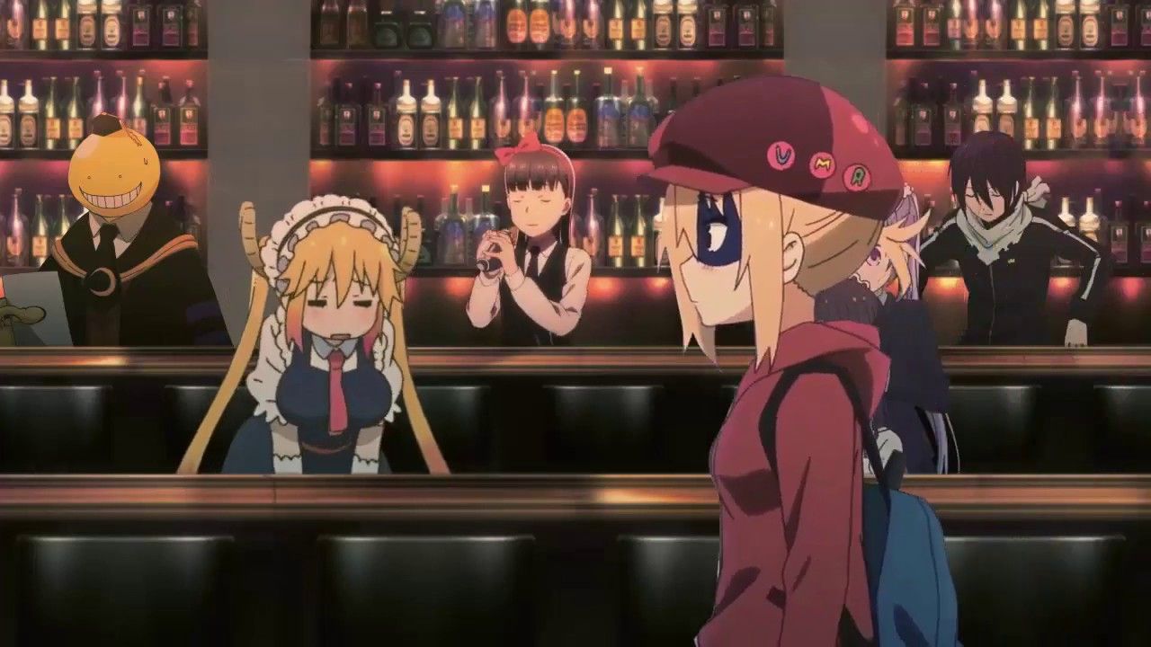 Anime characters in bar wallpaper .youtube.com