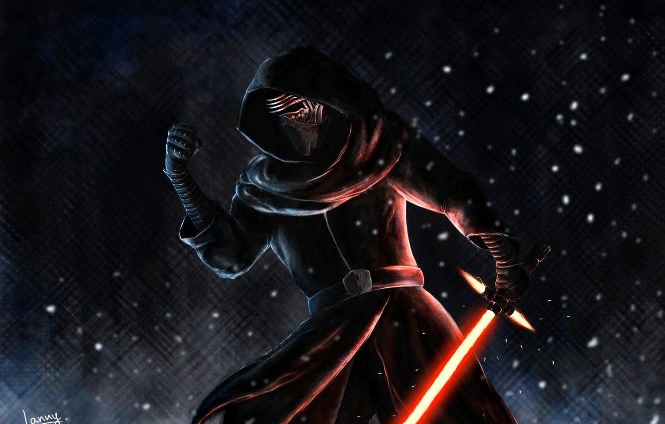 Wallpaper fan art, Kylo Ren, Star wars.Episode VII:the force awakens, Dark side of the Force image for desktop, section фильмы