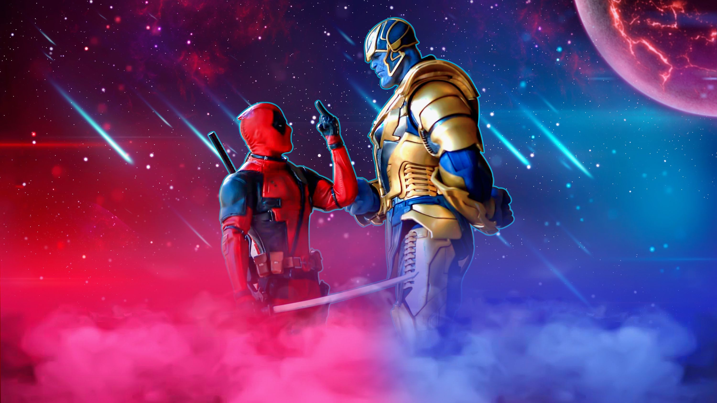 Deadpool Thanos, HD Superheroes, 4k .hdqwalls.com