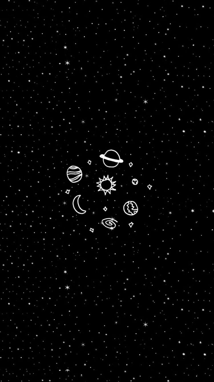 Doodle Space Wallpaper Free Doodle Space Background