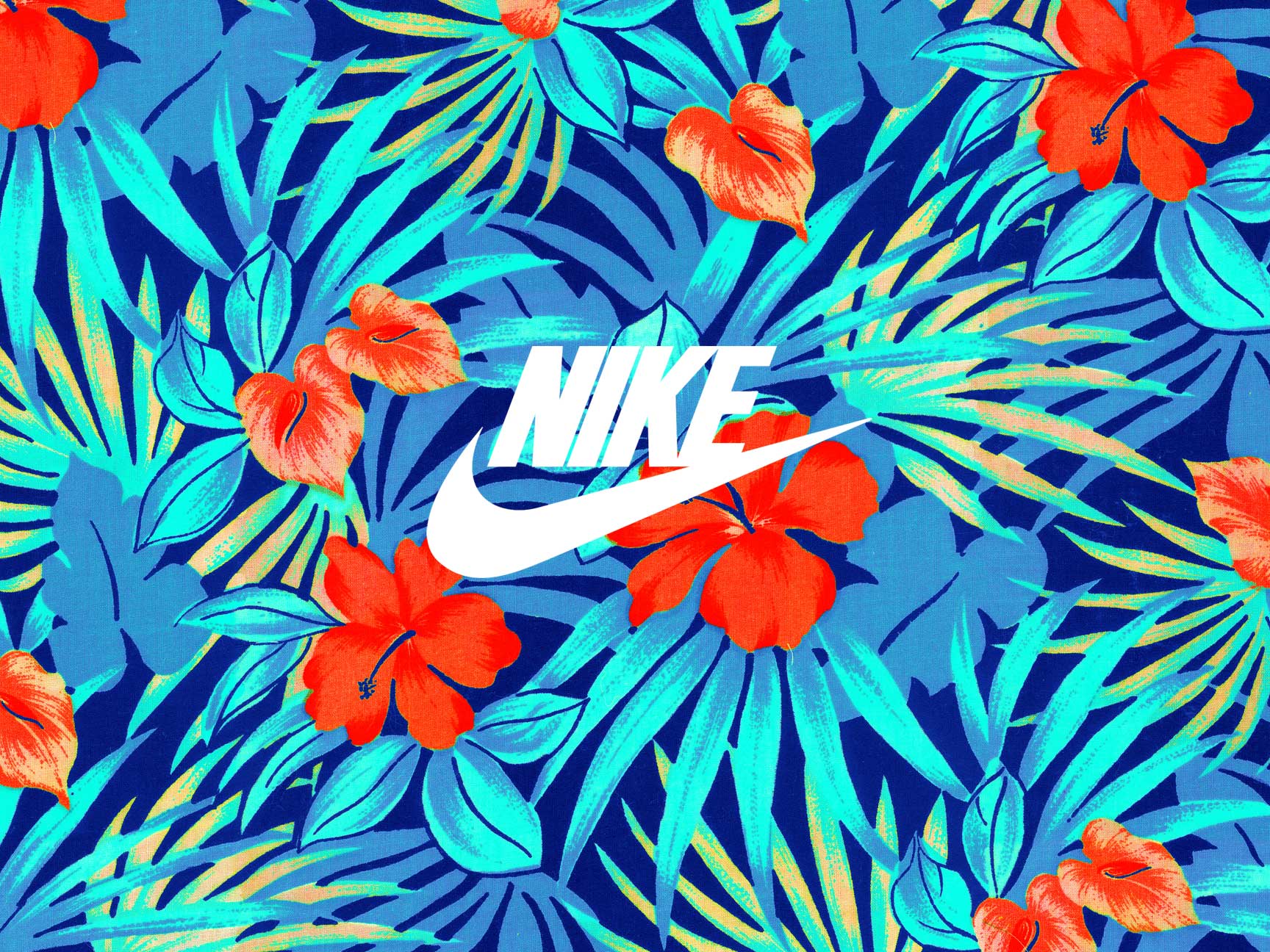 Nike Floral Wallpaperwallpaperafari.com