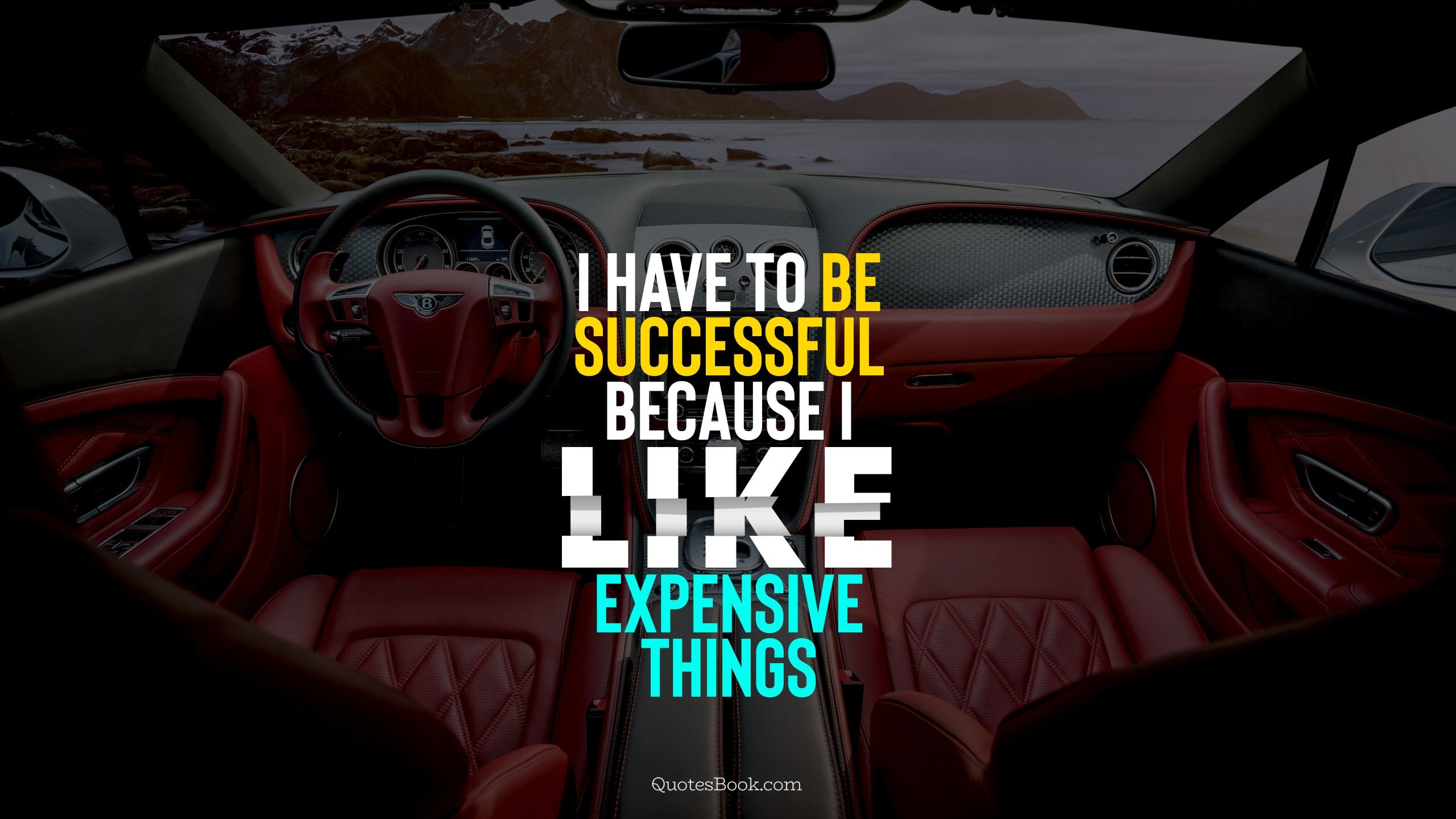 like expensive things