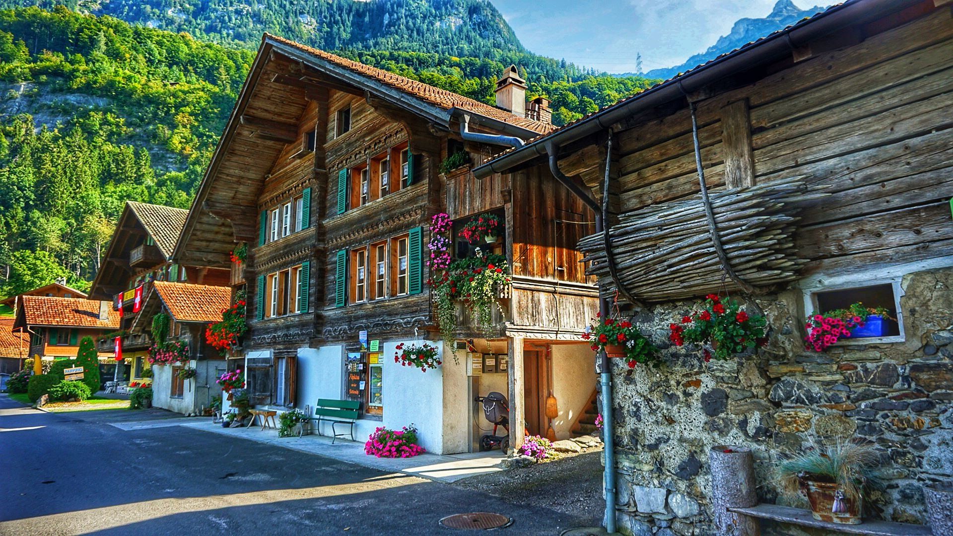 Деревня Бриенц Швейцария