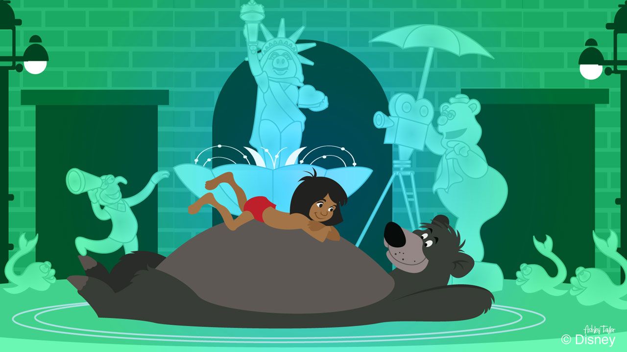 Disney Doodles: Baloo & Mowgli Cool .disneyparks.disney.go.com