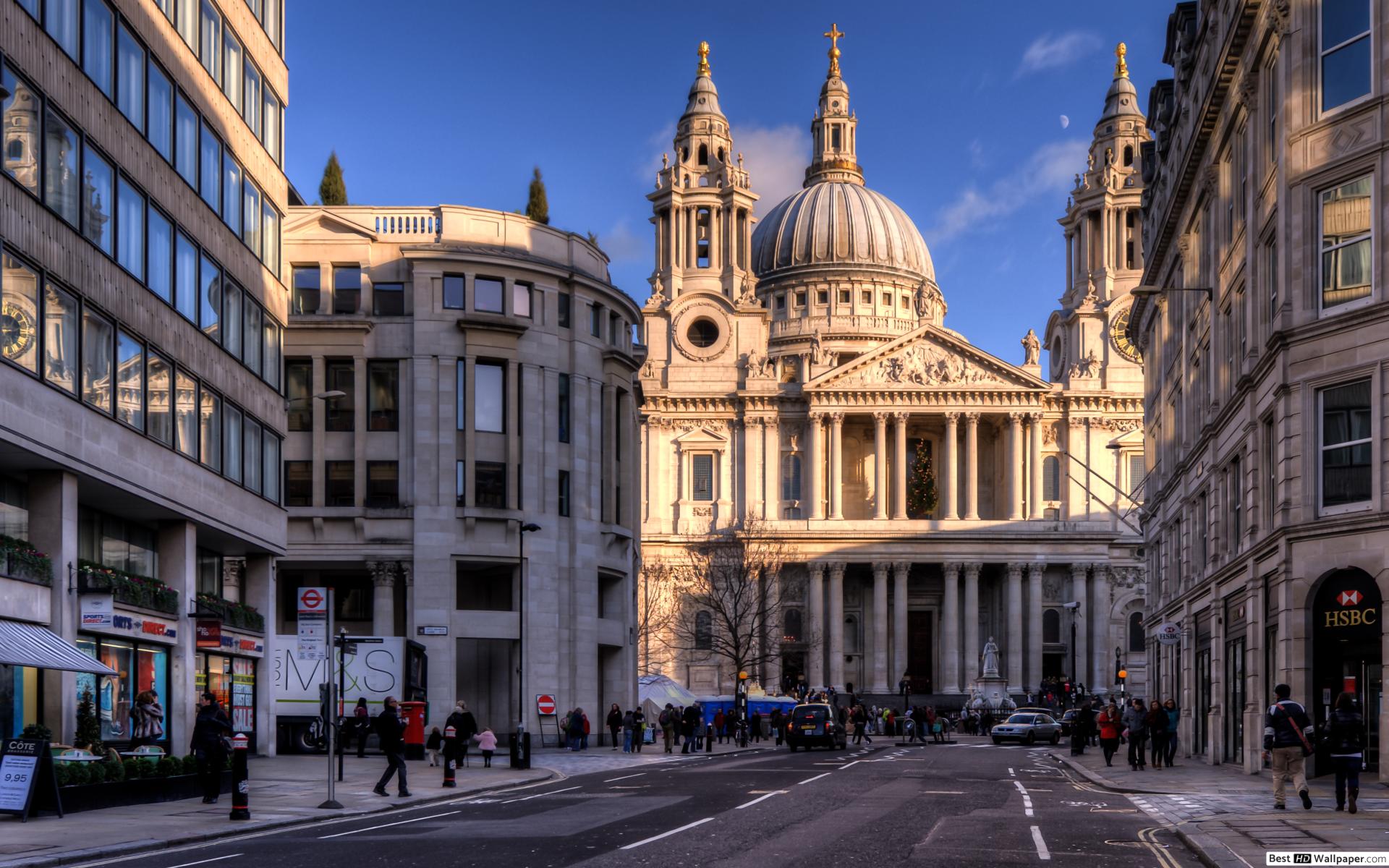Ludgate Hill, St Pauls Cathedral .besthdwallpaper.com