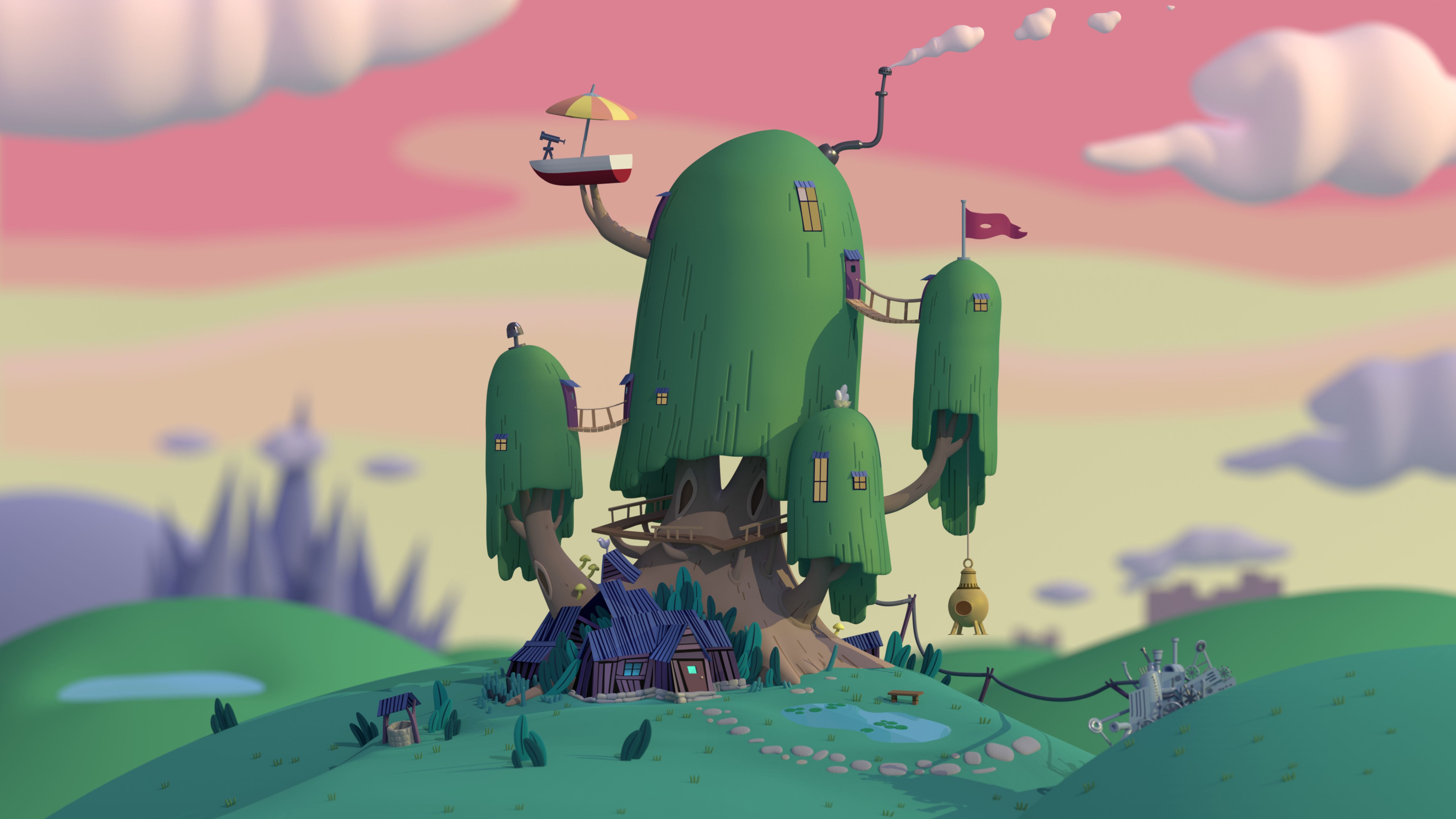 Finn and Jake's Tree House (5k)(5120x2880). #Followme #CooliPhone6Case on #Twitter #Facebook #Google #Instagram #LinkedIn #Blogger #Tu. Medico della peste, Storie