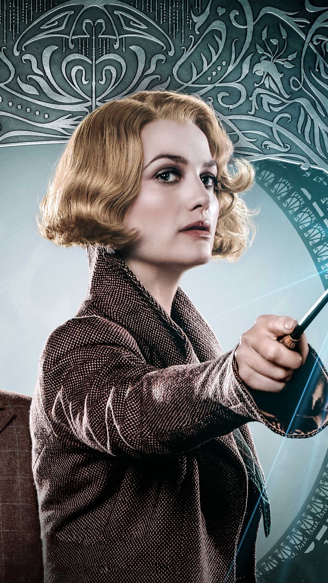 Alison Sudol As Queenie Goldstein In Fantastic Beasts The Crimes Of Grindlewald Poster Mobile. Alison sudol, Fantastic beasts, Fantastic beasts characters