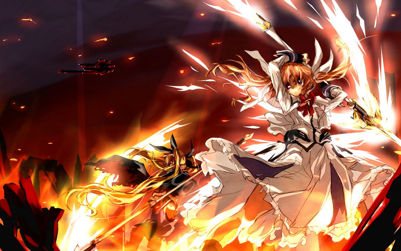 Magical Girl Lyrical Nanoha Wallpaper .wallpaperafari.com